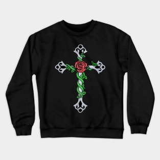 Cross Rose Crewneck Sweatshirt